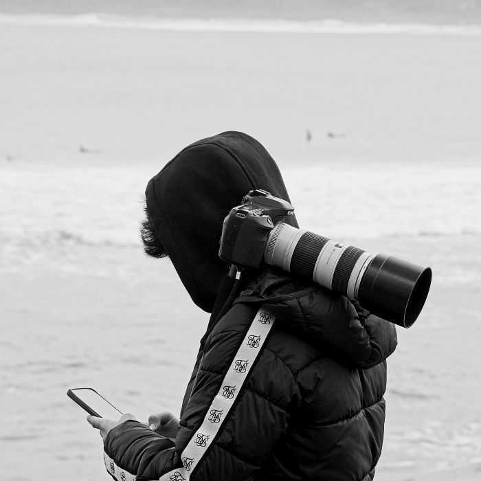 Photographer with Phone