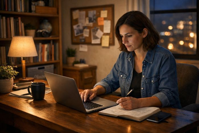 Modern Professional Woman at Work