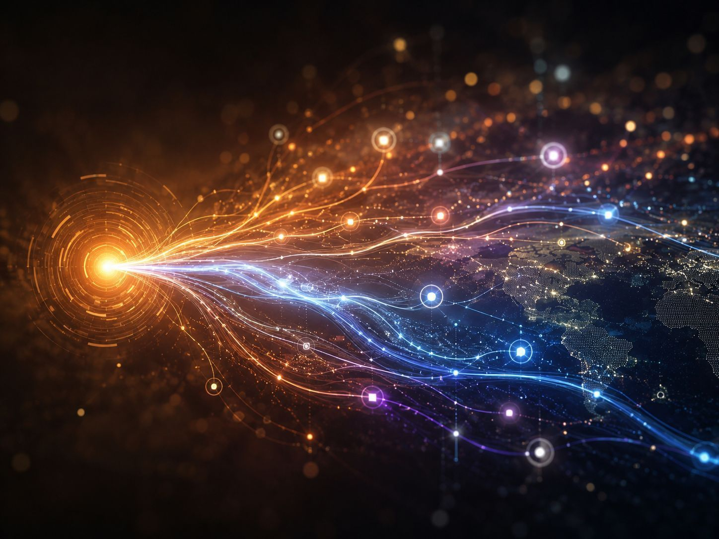 Dynamic Information Pathways Radiating Through Global Networks